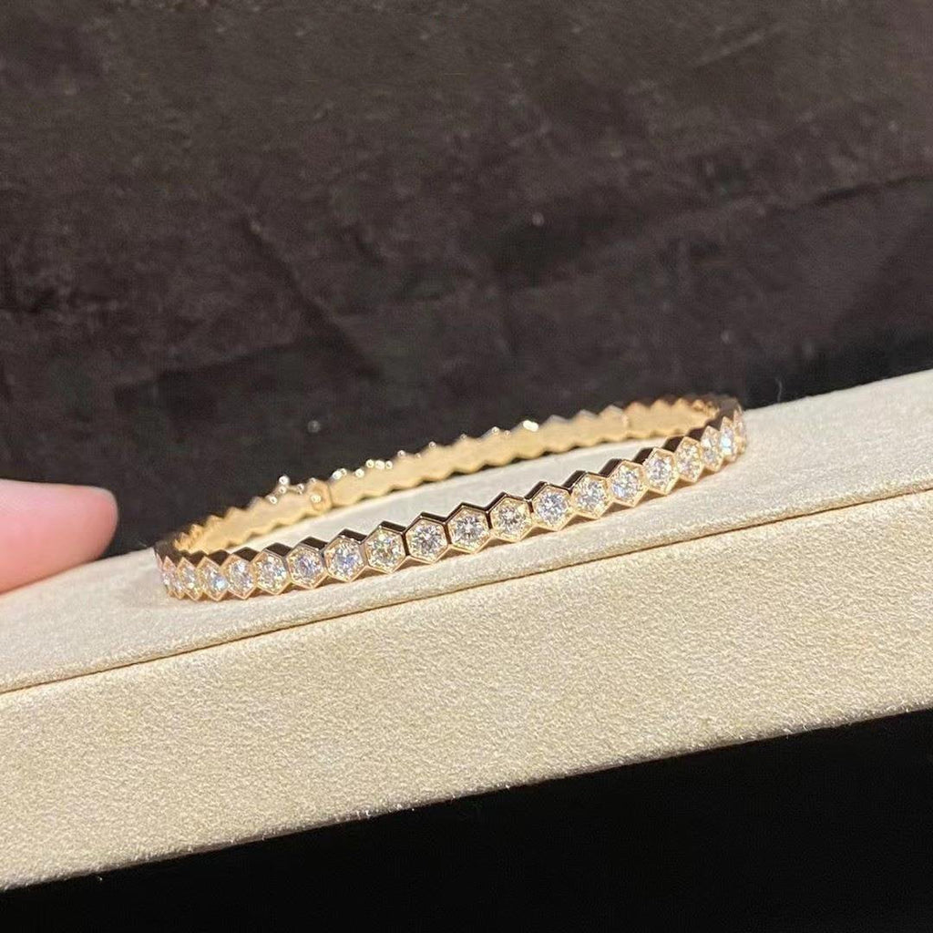 CHAUMET BEE LOVE GOLD BRACELET FULL DIAMOND