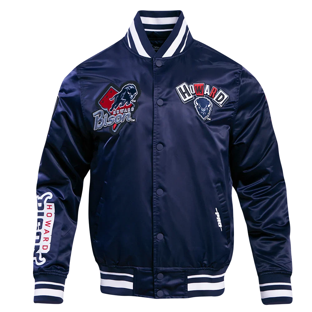 Pro Standard Howard University Homecoming Rib Satin Jacket