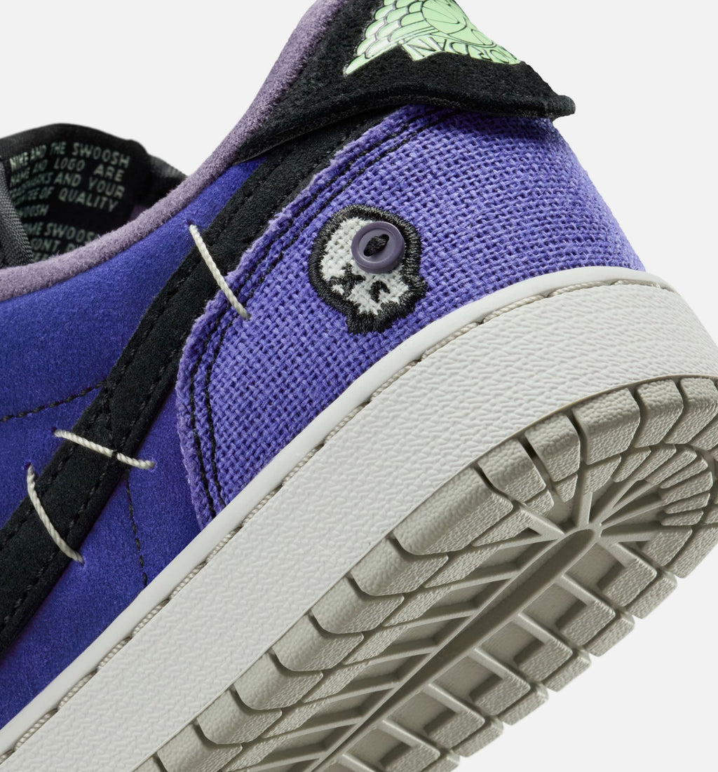 Air Jordan 1 Low OG Regency Purple and Dark Raisin Grade School Lifestyle Shoe