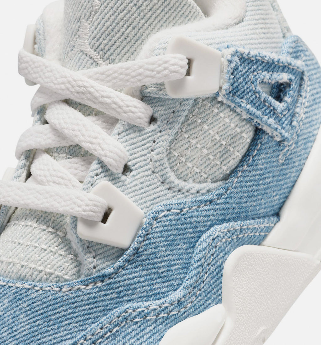 Air Jordan 4 Retro Worn Blue Infant/Toddler Lifestyle Shoe