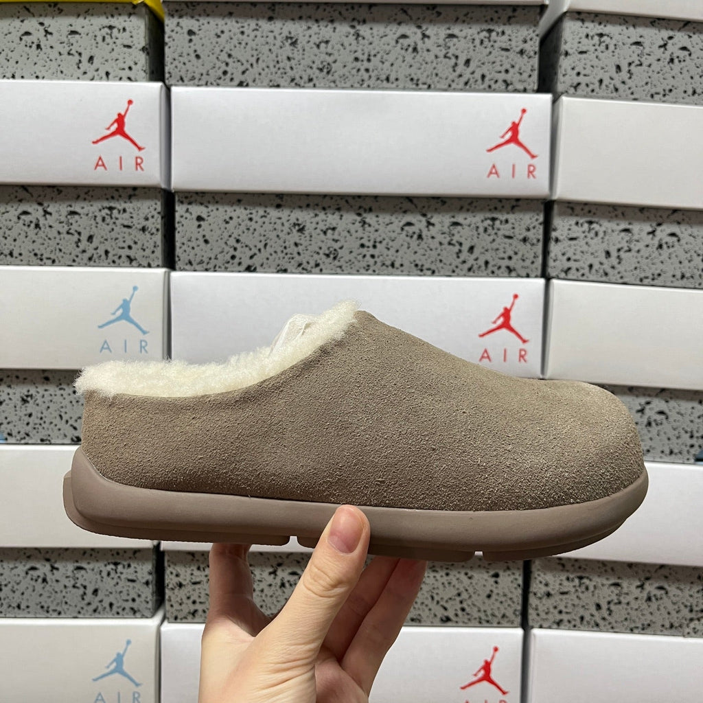 UGG Tasman Slipper – Unisex Wool-Lined Suede Moccasin in Mushroom