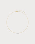 MONICA VINADER Riva 18ct Yellow Gold-Plated Vermeil Sterling-Silver and 0.11ct Lab-Grown Diamond Pendant Necklace(Gold)