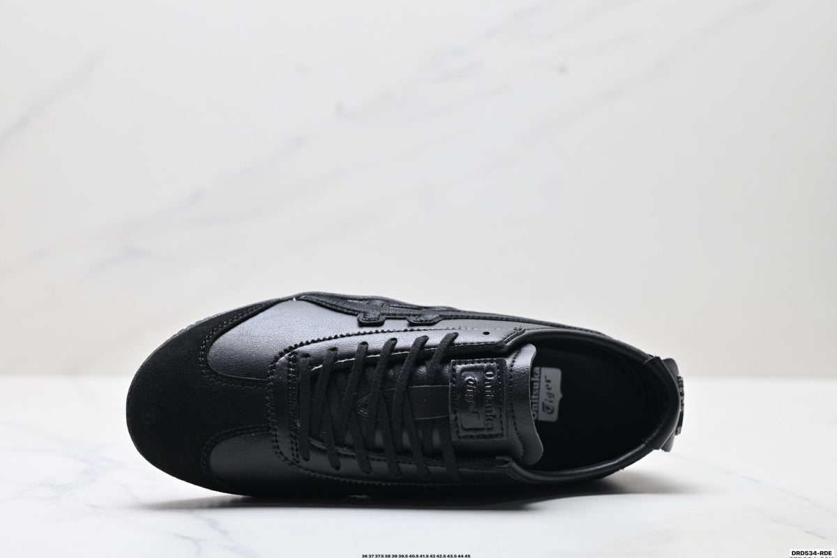 Onitsuka Tiger Low Profile Runner Black Tonal Unisex Shoes Style 36