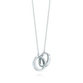 TIFFANY INTERLOCKING CIRCLES PENDANT SILVER SMALL NECKLACE