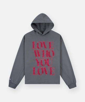 Paper Planes Love Who You Love Hoodie 'Washed Black'