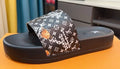 Louis Vuitton Men's Patterned Strap Slide Sandals