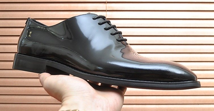 Ferragamo Black Lace-Up Dress Shoes