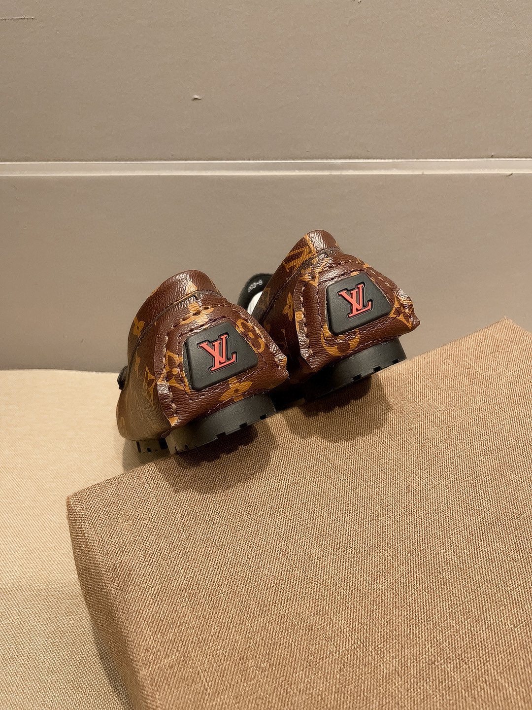 Louis Vuitton Brown Monogram Hardware Loafers