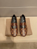 Louis Vuitton Brown Monogram Hardware Loafers