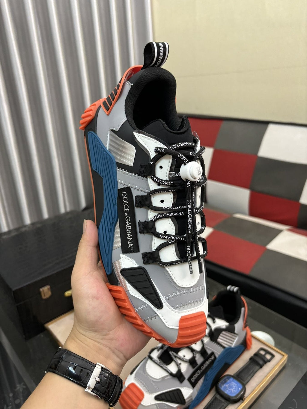 Dolce & Gabbana Colorblock Layered Sneakers