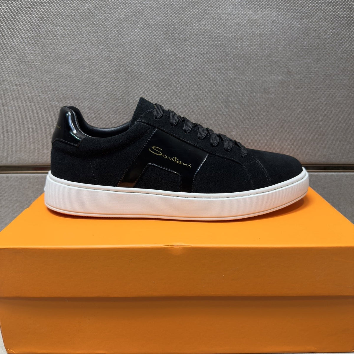 Santoni Paneled Low-Top Sneakers