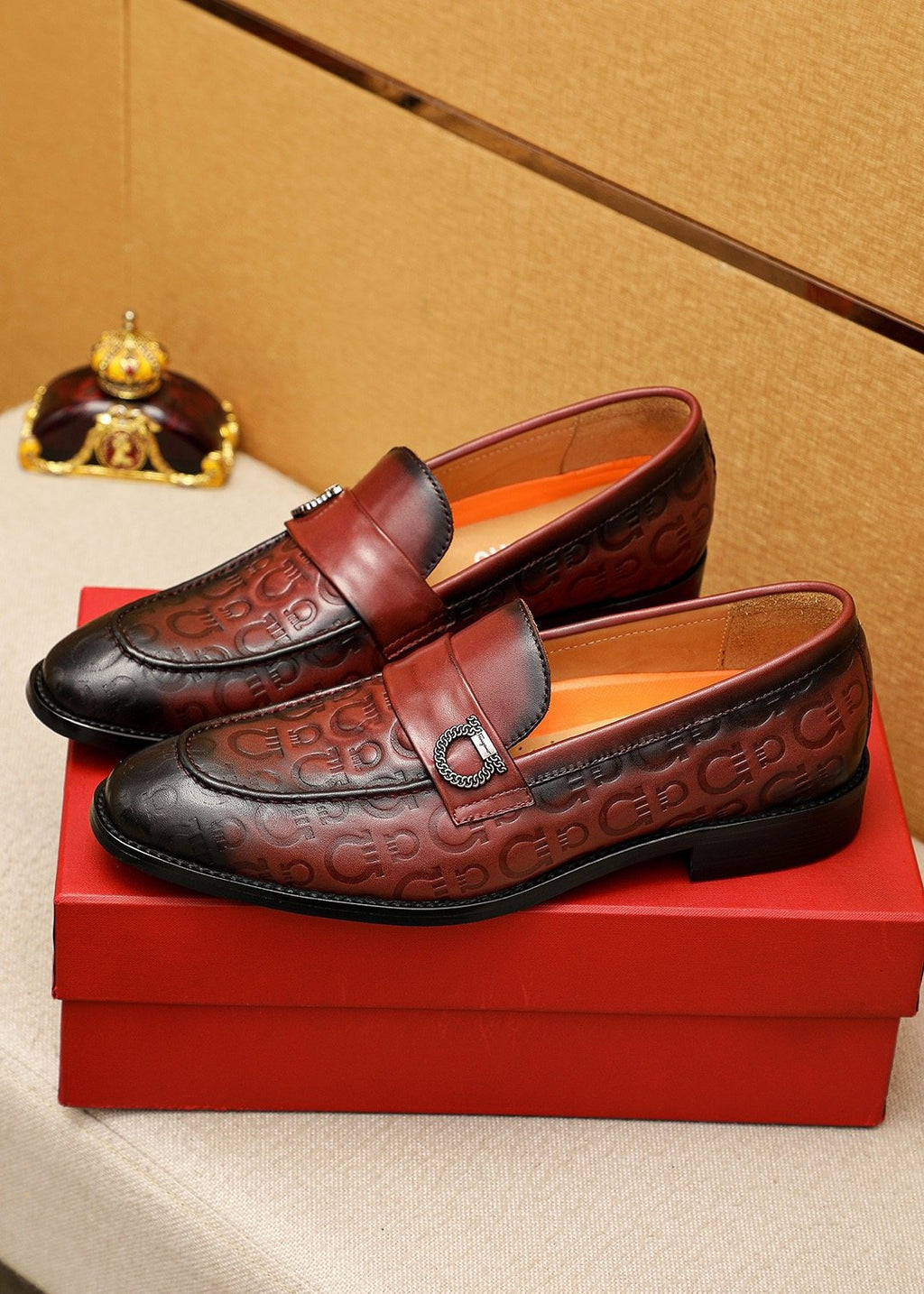 Ferragamo Embossed Slip-On Shoes