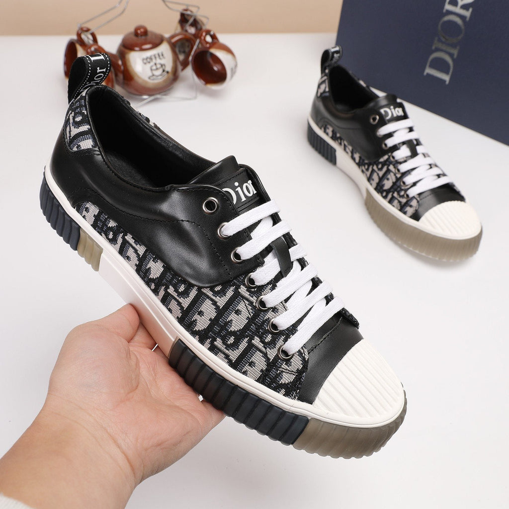 Dior Patterned Low-Top Sneakers