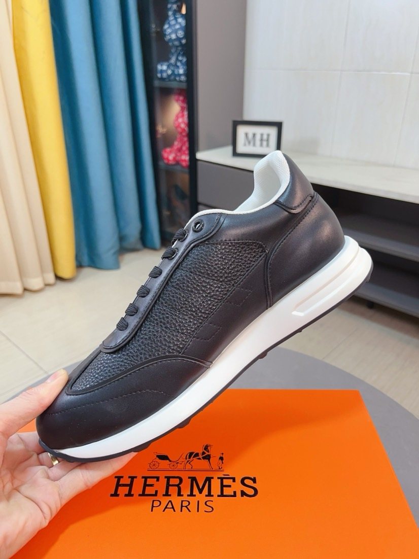 Hermès H-Panel Low-Top Sneakers