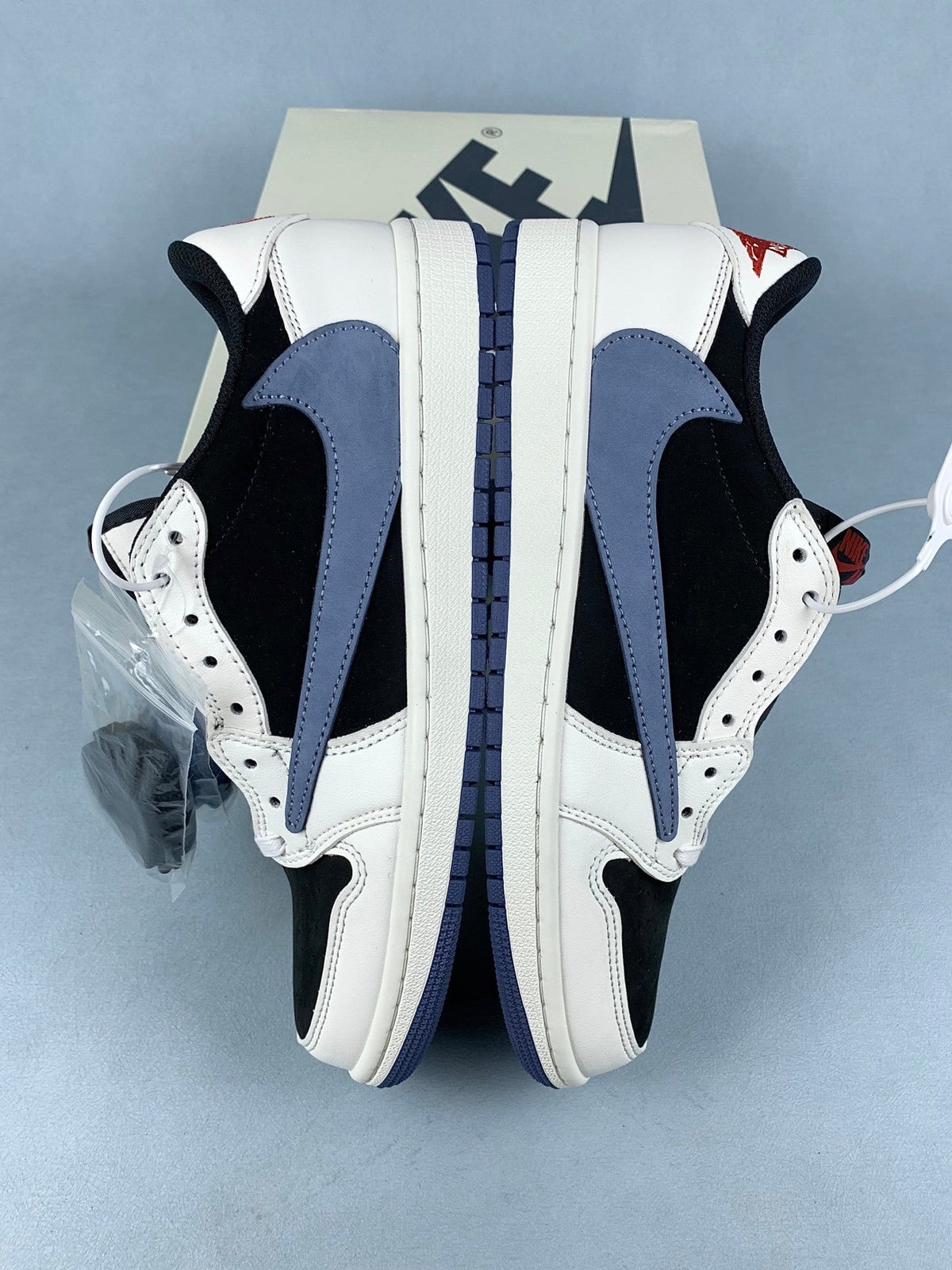 Air Jordan 1 Low Black/Blue Unisex Sneakers DM7866-040